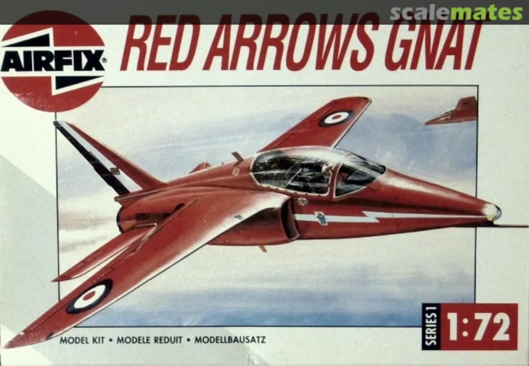 Boxart Red Arrows Gnat 01036 Airfix Boxart Red Arrows Gnat 01036 Airfix