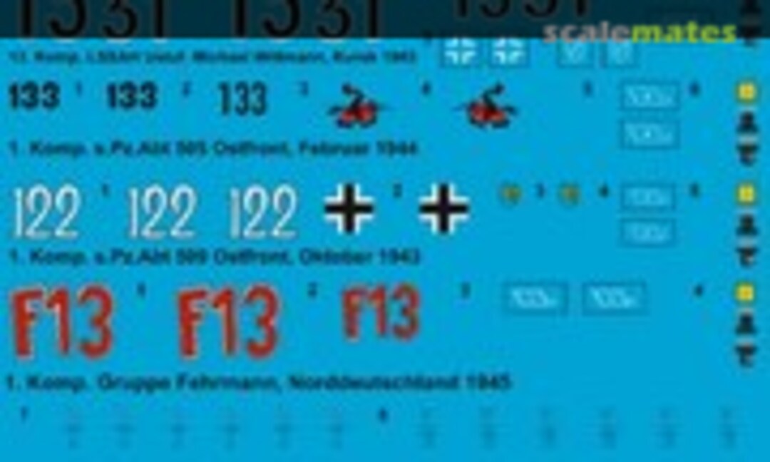 1:72 Tiger I Panzer (Peddinghaus-Decals EP 964) EP 964