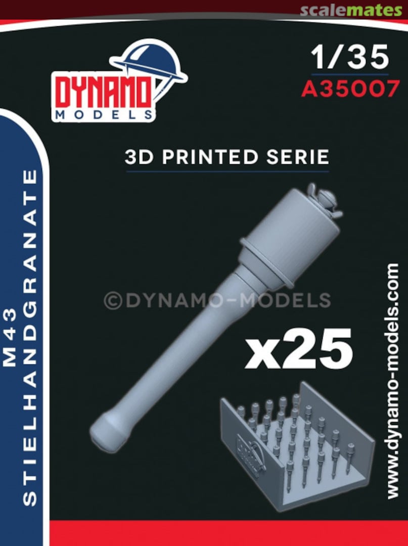 Boxart M43 STIELHANDGRANATE (25PCS) A35007 Dynamo Models