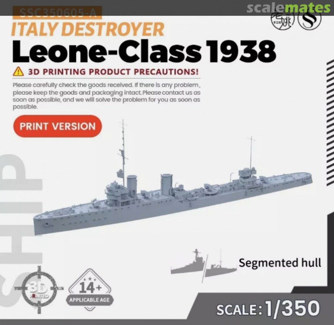 Boxart Leone-Class 1938 SSC350605-A SSMODEL Boxart Leone-Class 1938 SSC350605-A SSMODEL