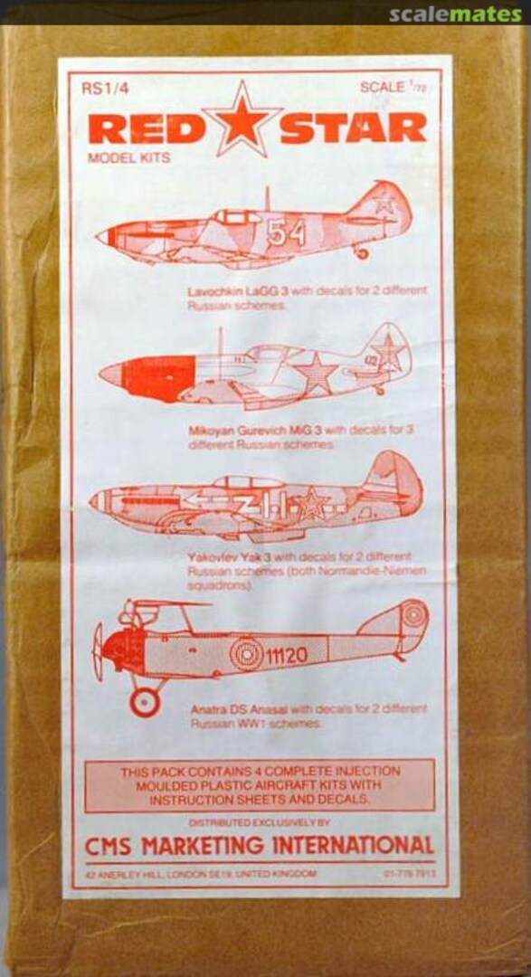 Boxart Red Star Model Kits RS 1/4 Red Star Boxart Red Star Model Kits RS 1/4 Red Star