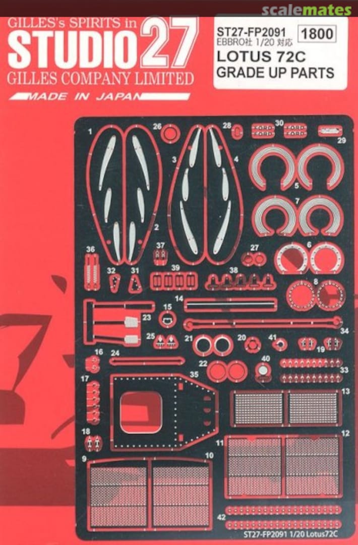 Boxart Lotus 72C ST27-FP2091 Studio27 Boxart Lotus 72C ST27-FP2091 Studio27