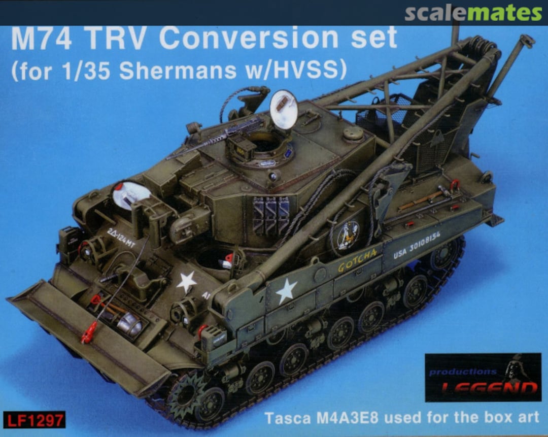 Boxart M74 TRV Conversion Set for Sherman w/HVSS LF1297 Legend Productions Boxart M74 TRV Conversion Set for Sherman w/HVSS LF1297 Legend Productions