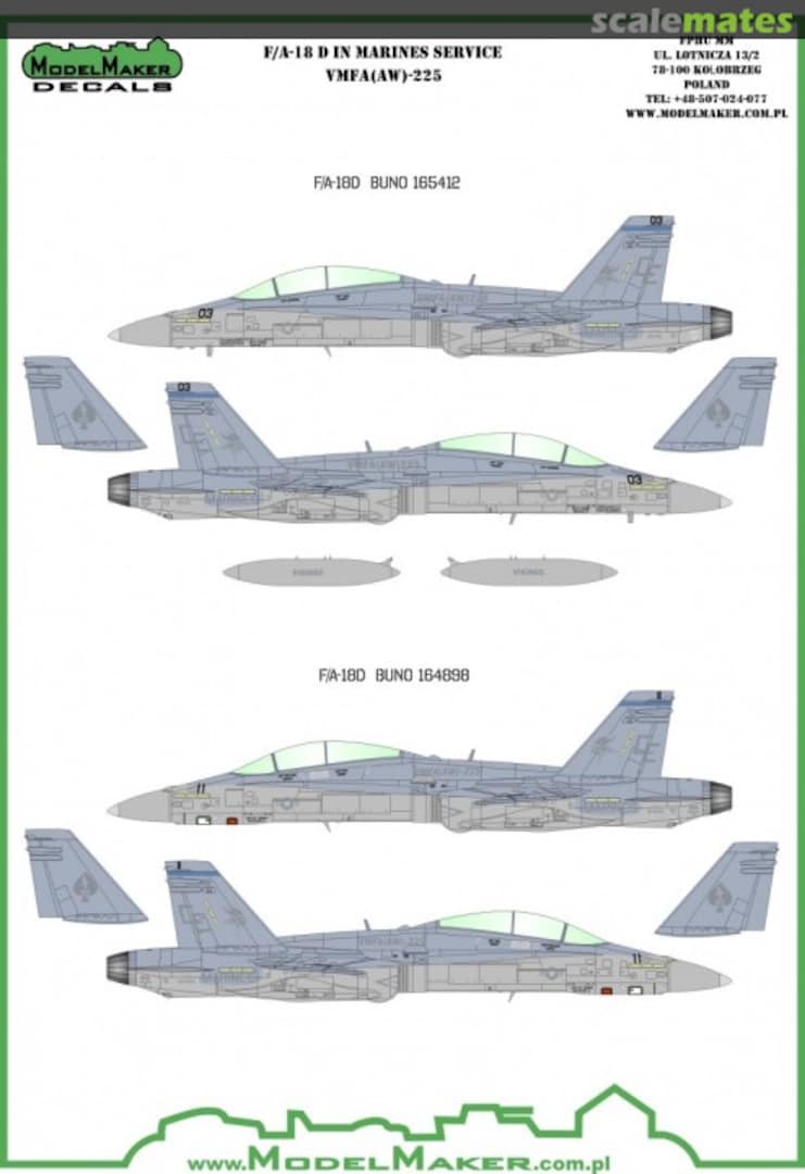 Boxart F/A-18D VMFA-225 Vikings D72054 ModelMaker Boxart F/A-18D VMFA-225 Vikings D72054 ModelMaker