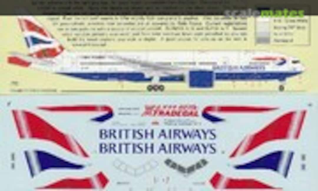 1:144 British Airways "Chatham" Boeing 777-236 (Xtradecal X44-002) X44-002