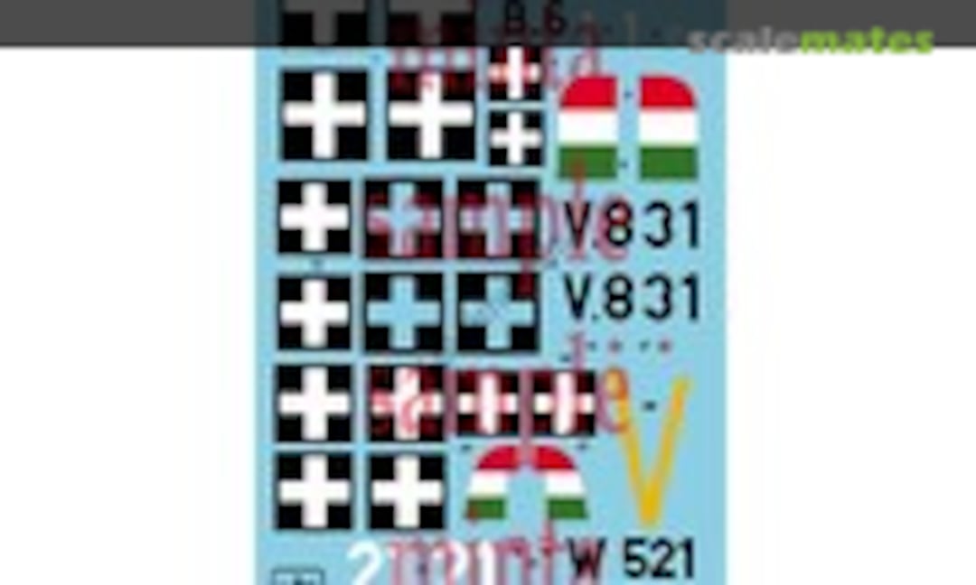 1:32 Bf-109 G-6/ Fw-190 F-8/ Ju-87 D-5 Decal Sheet (HADmodels 32004) 32004