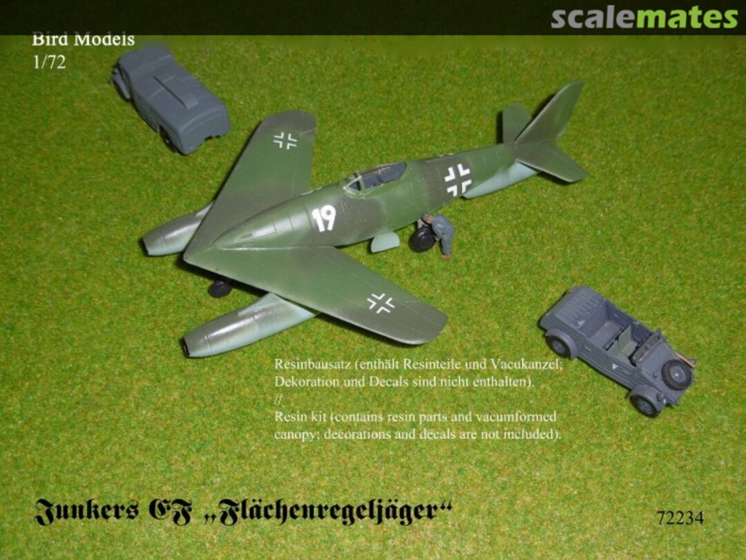 Boxart Junkers EF Flächenregeljägers "Hammerhai" 72234 Bird Models Boxart Junkers EF Flächenregeljägers "Hammerhai" 72234 Bird Models