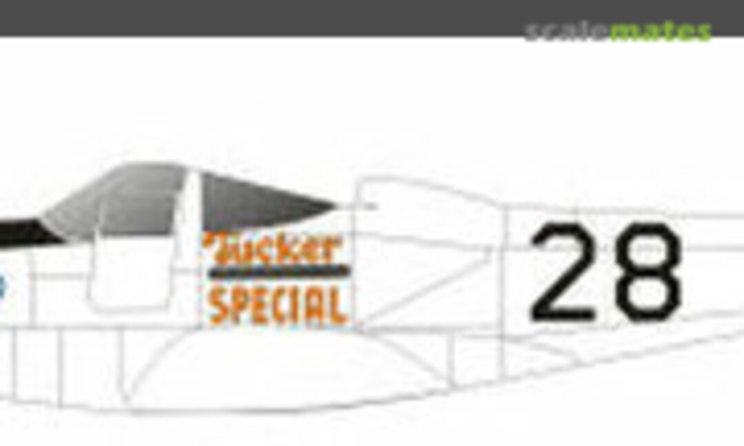 1:48 Tucker Special #28 P-63C 1948 (Red Pegasus Decals 28TS) 28TS
