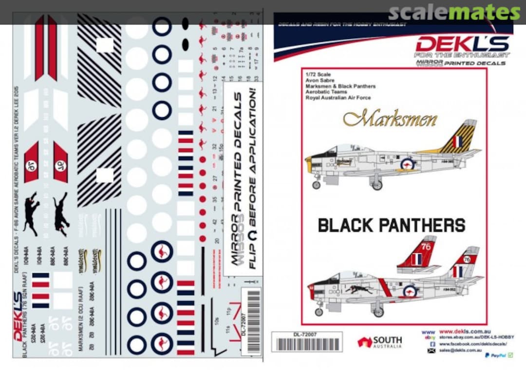 Boxart Avon Sabre DL72007 DEKL's Boxart Avon Sabre DL72007 DEKL's