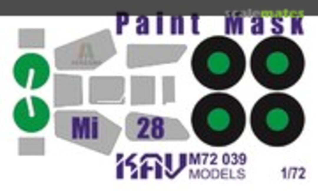 1:72 Paint mask for Mi-28 (Italeri) (KAV models KAV M72 039) KAV M72 039