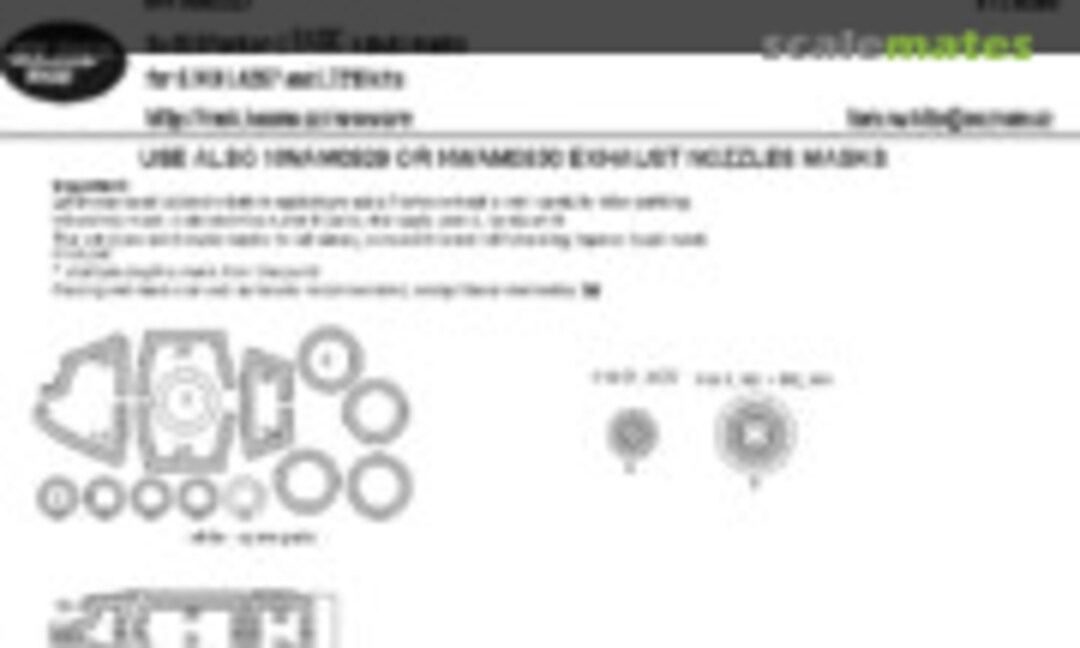 1:72 Su-35S Flanker E BASIC kabuki masks (New Ware NWAM0927) NWAM0927