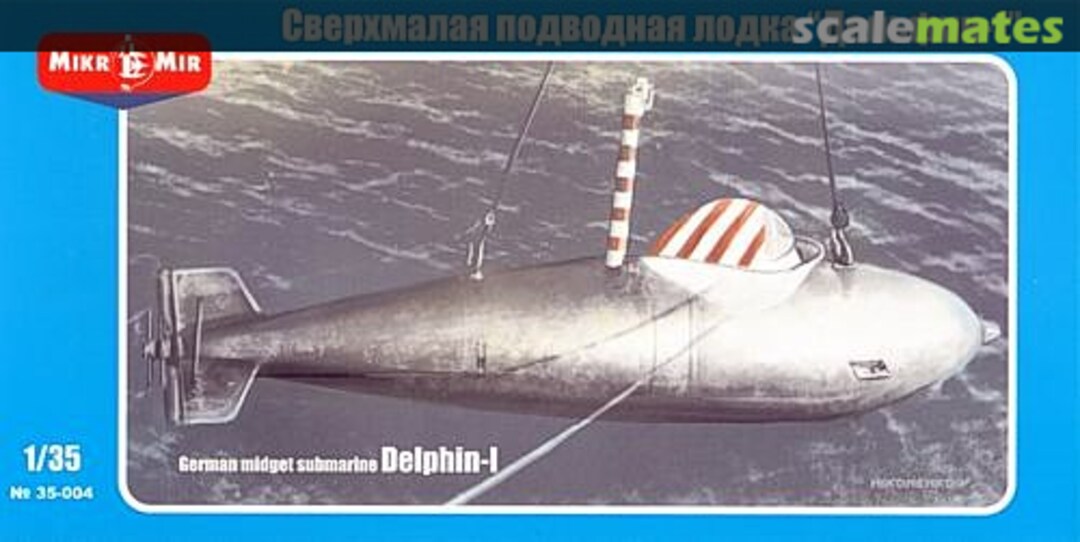 Boxart Midget submarine Delphin-I 35-004 MikroMir
