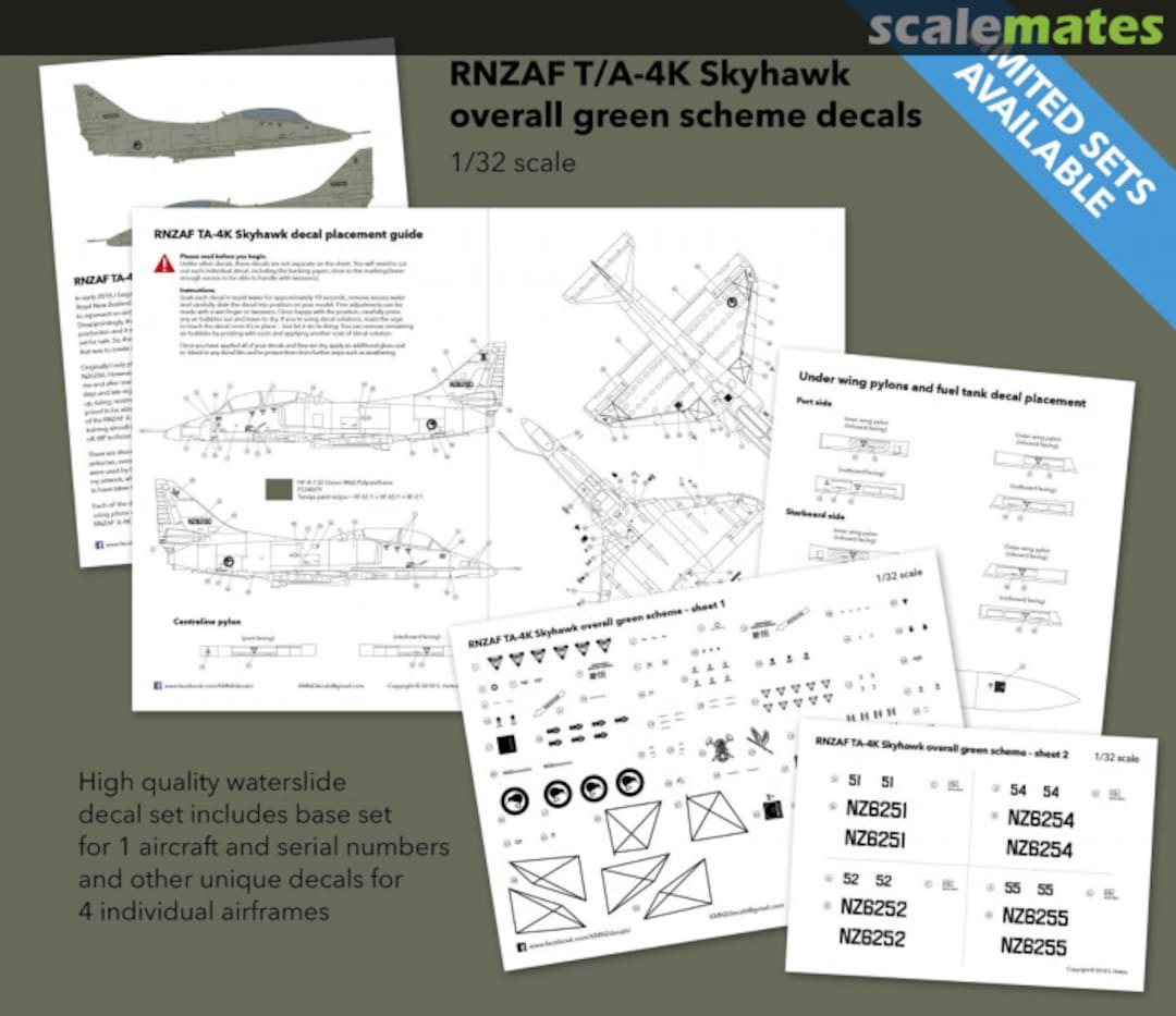 Boxart RNZAF TA-4K Skyhawk two-seater KMNZ Decals Boxart RNZAF TA-4K Skyhawk two-seater KMNZ Decals