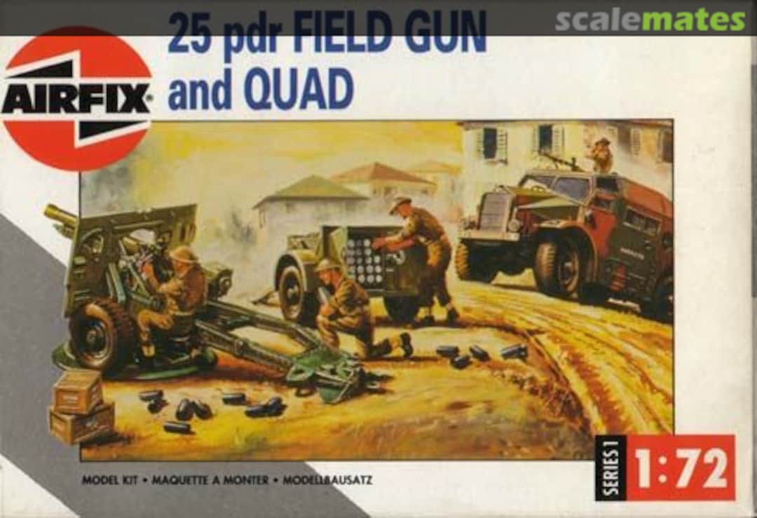 Boxart 25 pd Field Gun and Quad 01305 Airfix