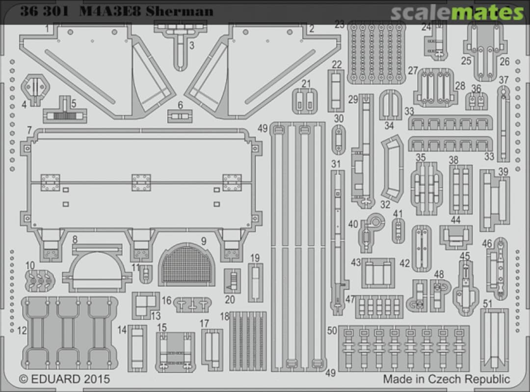 Boxart M4A3E8 Sherman 36301 Eduard Boxart M4A3E8 Sherman 36301 Eduard