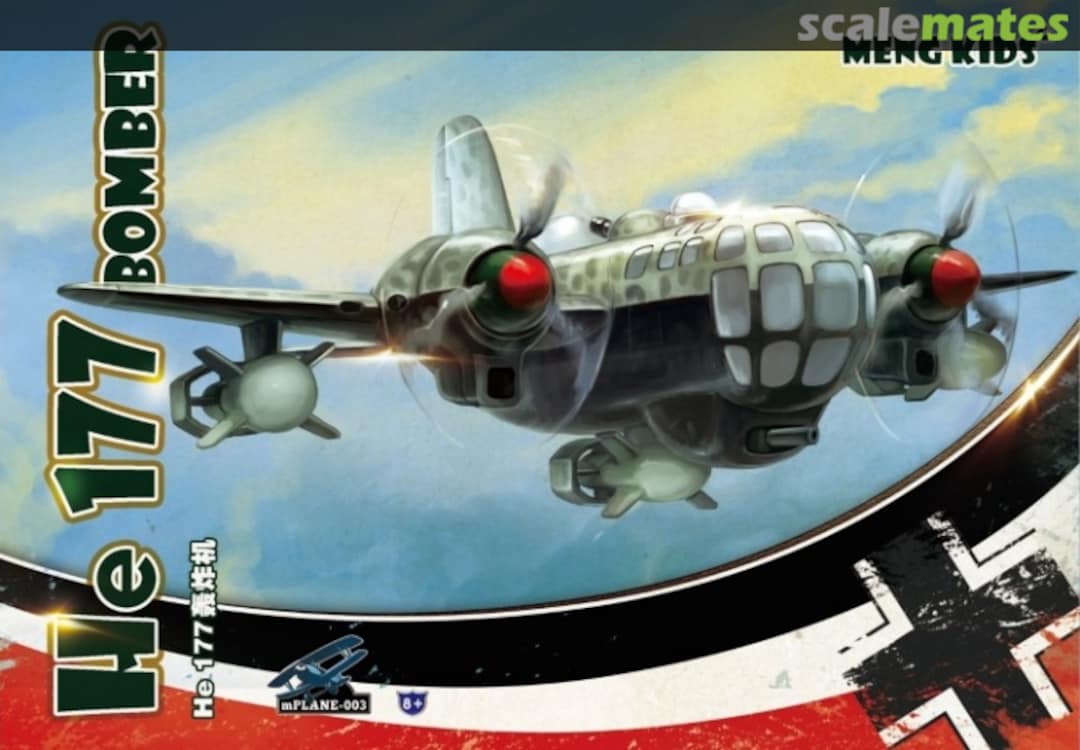 Boxart He 177 Bomber mPLANE-003s Meng Kids Boxart He 177 Bomber mPLANE-003s Meng Kids