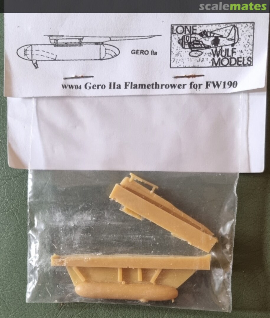 Boxart Gero IIa Flamethrower for FW 190 WW04 Lonewulf Models Boxart Gero IIa Flamethrower for FW 190 WW04 Lonewulf Models