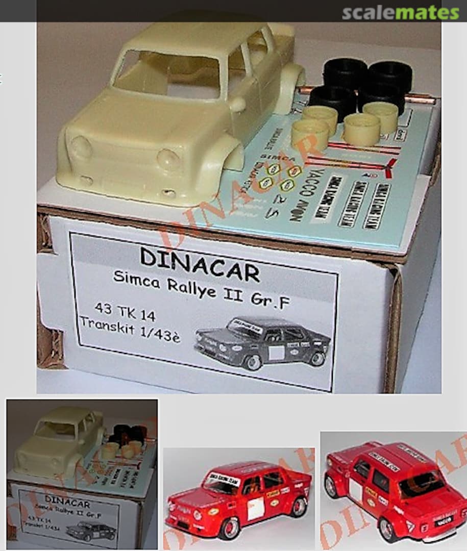 Boxart Simca 1000 Rally 2 Gr. F 43TK14 Dinacar Boxart Simca 1000 Rally 2 Gr. F 43TK14 Dinacar