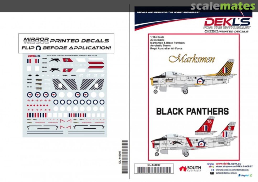 Boxart Avon Sabre DL144007 DEKL's Boxart Avon Sabre DL144007 DEKL's