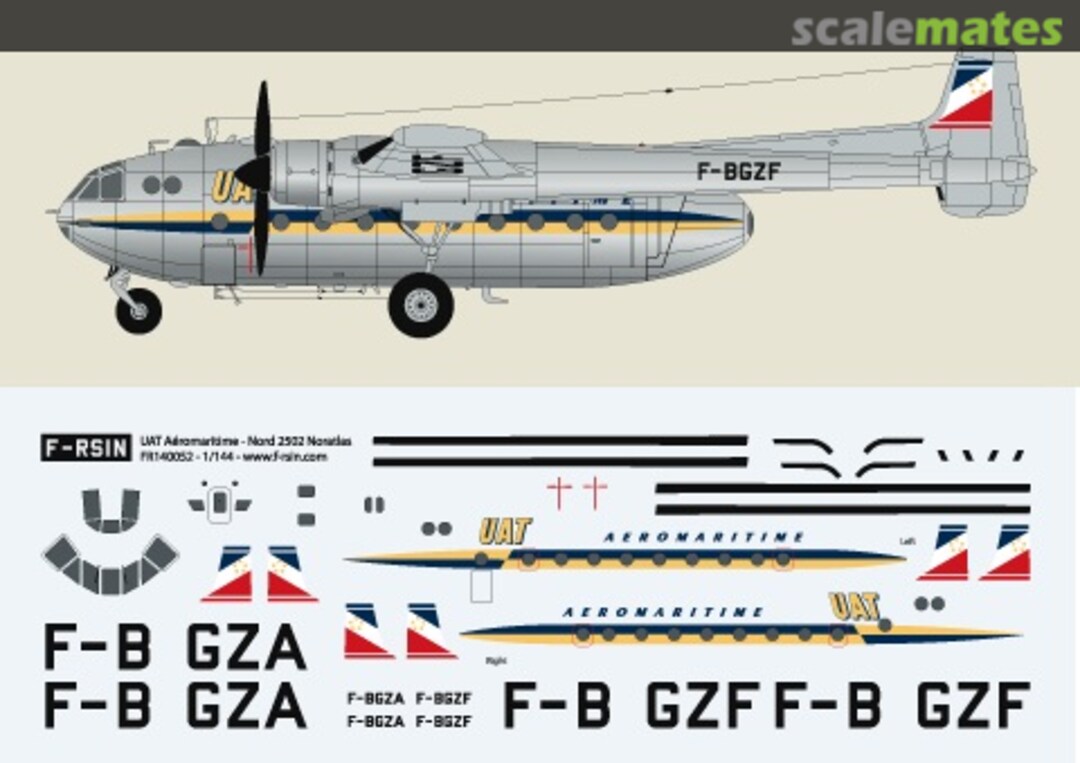 Boxart Nord N2502 Noratlas FR14052 F-RSIN