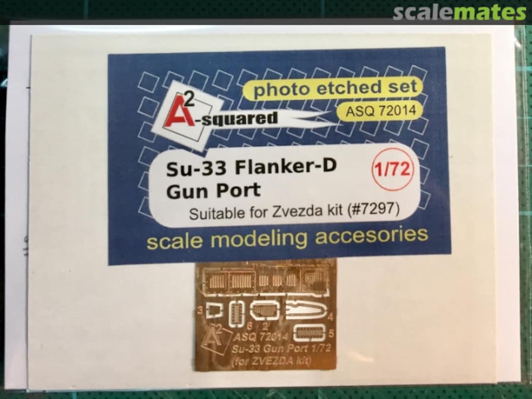 Boxart Su-33 Flanker-D Gun Port (for Zvezda kit) ASQ72014 A²-squared