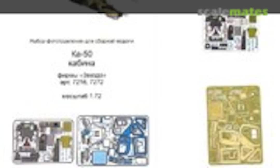 1:72 Ka-50 interior coloured PE-detail set (Microdesign MD 072008)