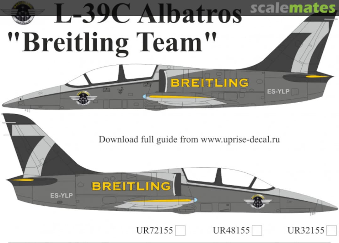 Boxart L-39C Albatros "Breitling Team" UR72155 UpRise Decal Boxart L-39C Albatros "Breitling Team" UR72155 UpRise Decal