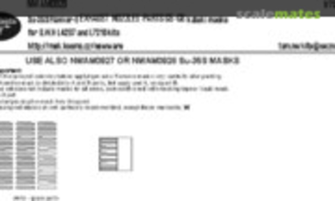 1:72 Su-35S Flanker E EXHAUST NOZZLES PARTS G5-G8 kabuki masks (New Ware NWAM0929) NWAM0929