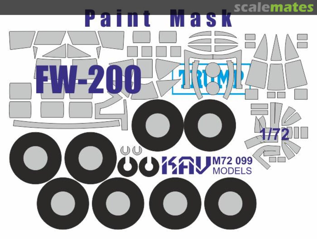 Boxart FW-200 paint mask (Trumpeter) KAV M72 099 KAV models Boxart FW-200 paint mask (Trumpeter) KAV M72 099 KAV models