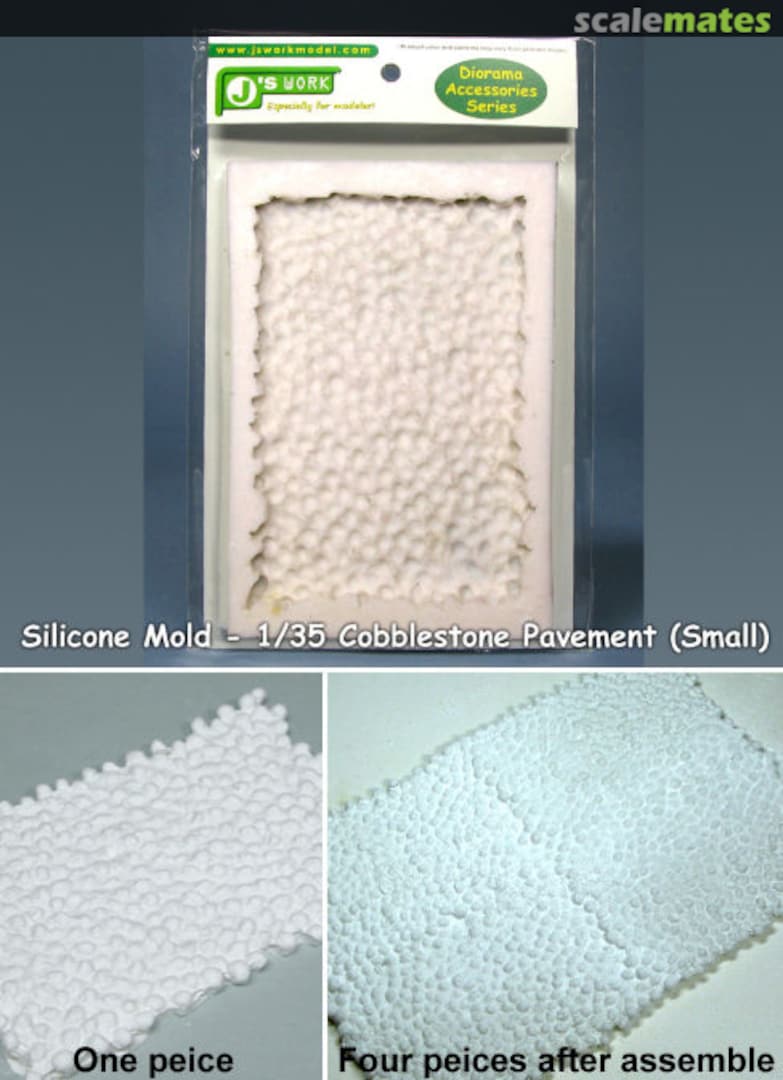 Boxart Silicone Mold -Cobblestone Pavement small PPA3042 J's Work Boxart Silicone Mold -Cobblestone Pavement small PPA3042 J's Work