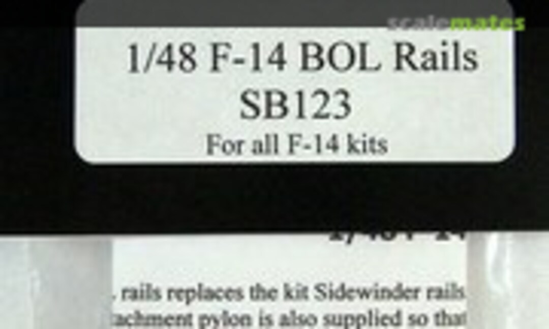 1:48 F-14 Tomcat BOL Rails (loaded) (Steel Beach 48019) 48019