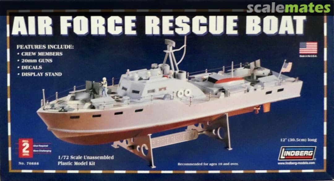 Boxart Air Force Rescue Boat 70888 Lindberg Boxart Air Force Rescue Boat 70888 Lindberg