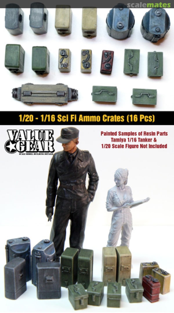 Boxart Sci Fi Ammo Crates (16pcs) 12001A Value Gear