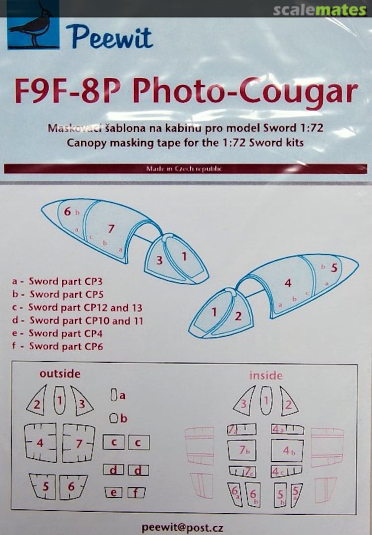 Boxart Grumman F9F-8P Photo-Cougar M72022 Peewit Boxart Grumman F9F-8P Photo-Cougar M72022 Peewit