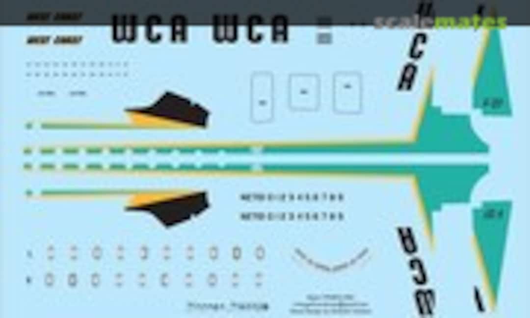 1:144 F-27 West Coast (Vintage Flyer Decals VFD144-082) VFD144-082