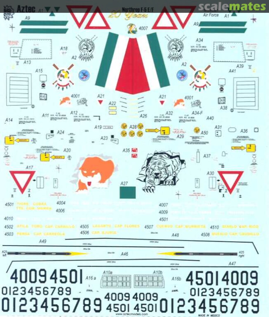 Boxart Northrop F-5E/F 32-001 Aztec Models Boxart Northrop F-5E/F 32-001 Aztec Models