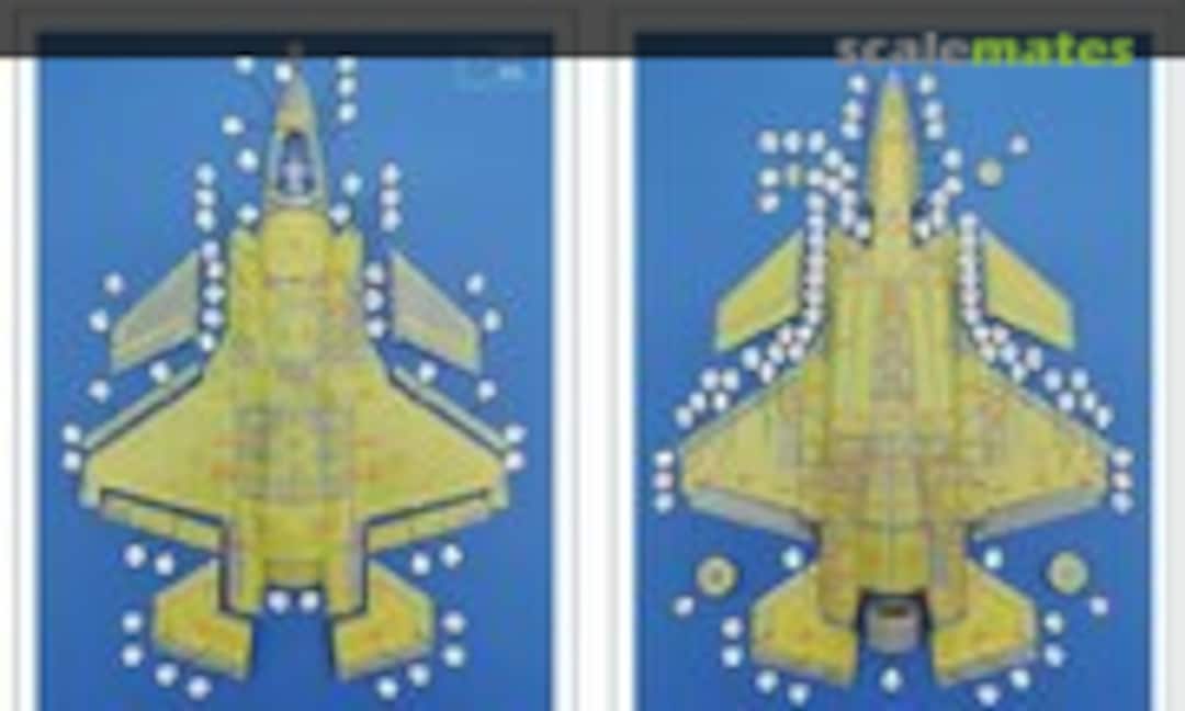 1:72 F-35 Lightning II (Type B) Die-cut flexible mask (Galaxy Model D72001) D72001