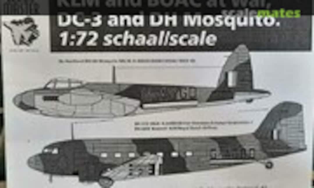 1:72 KLM and BOAC at War, DC-3 and DH Mosquito (Cloud Master 72/2) 72/2