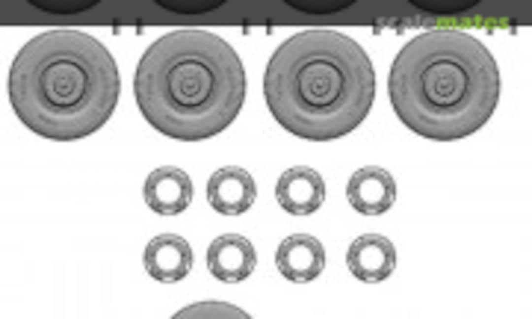 1:16 Combat wheel tires for German Sd.kfz.234/2 (SOL MM743) MM743