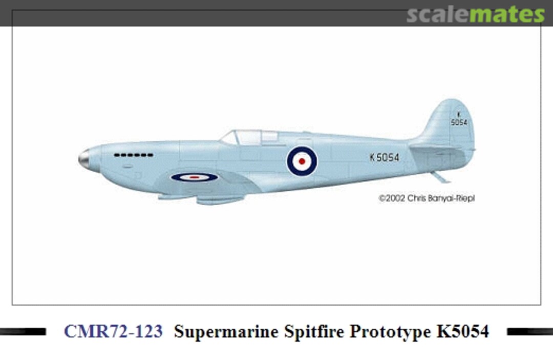 Boxart Supermarine Spitfire Prototype K5054 CMR72-123 CMR Boxart Supermarine Spitfire Prototype K5054 CMR72-123 CMR