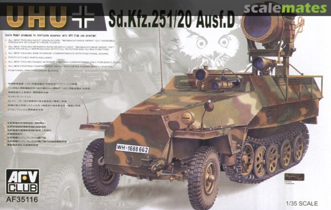 Boxart Sd.Kfz. 251/20 Uhu Ausf. D AF35116 AFV Club