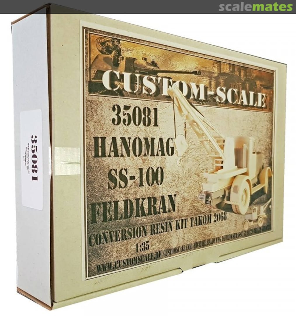 Boxart Hanomag SS-100 Feldkran Conversion 35081 Custom-Scale Boxart Hanomag SS-100 Feldkran Conversion 35081 Custom-Scale