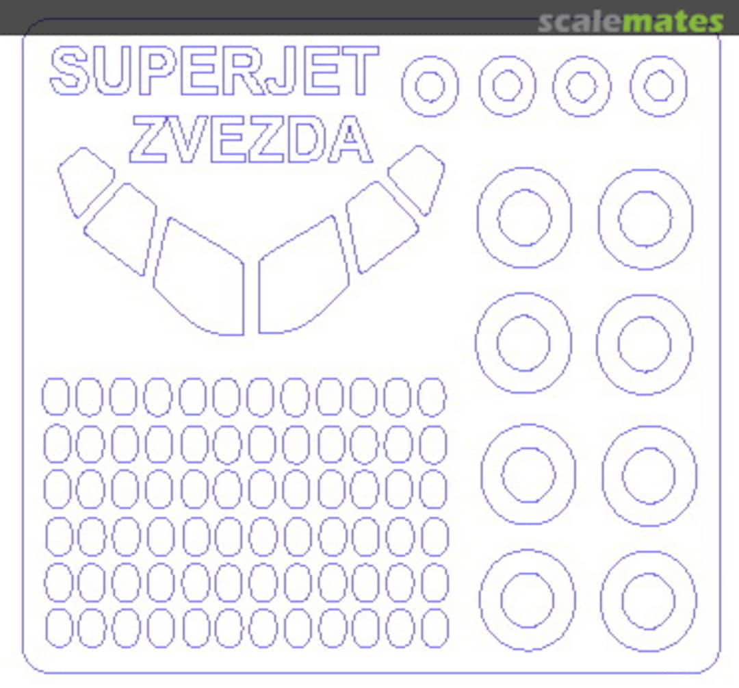 Boxart Sukhoi Superjet 100 14500-1 KV Models
