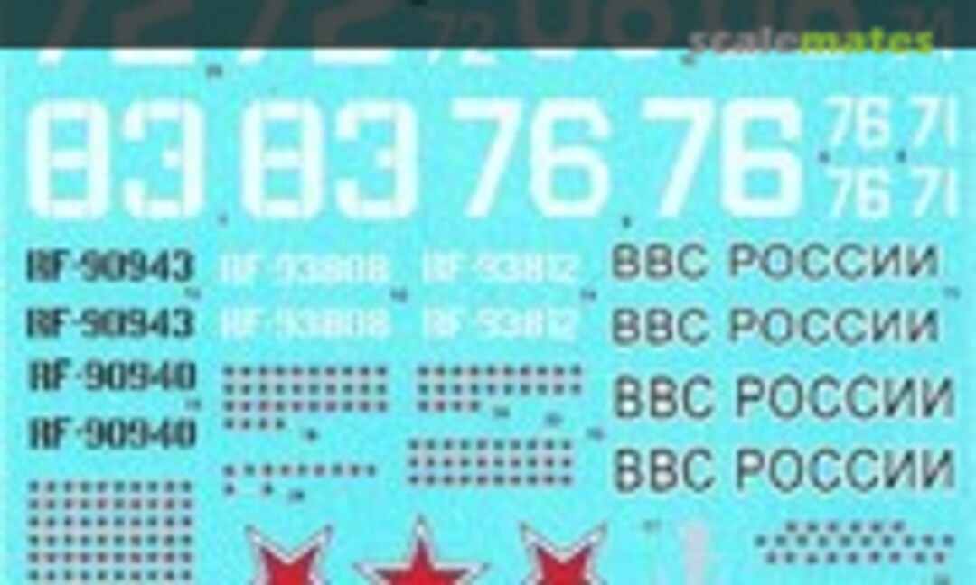 1:48 Russian Su-24M (Authentic Decals 48-78) 48-78