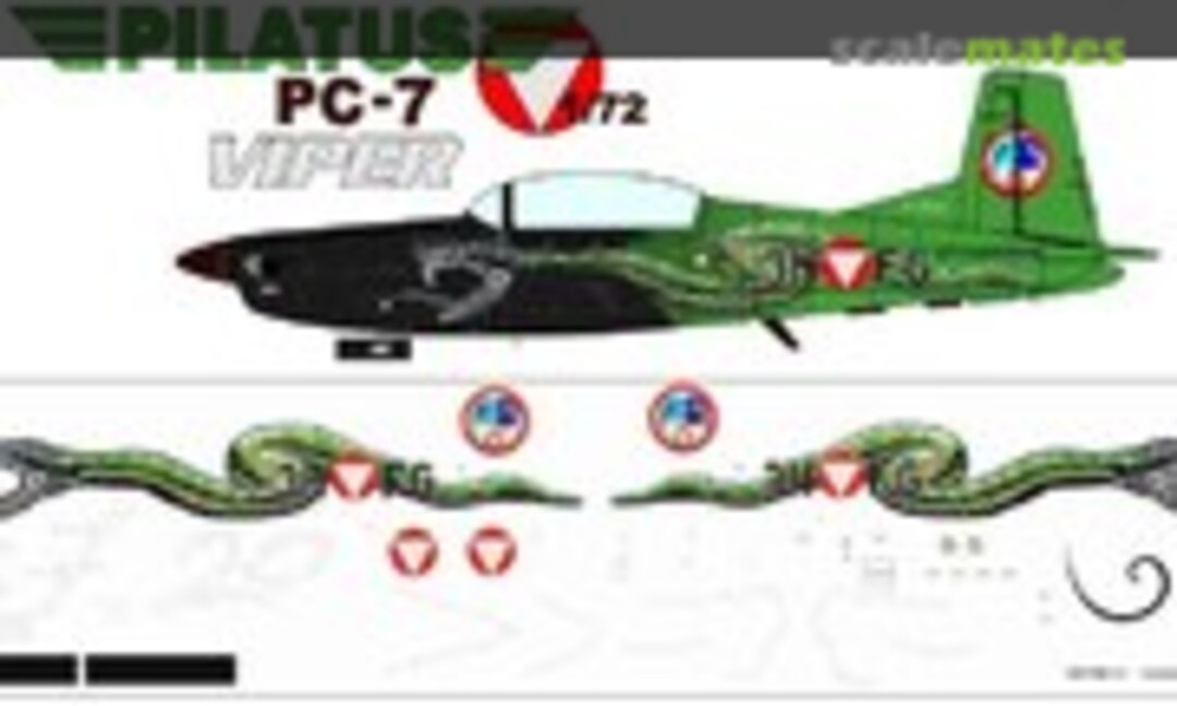 1:72 Pilatus PC-7 Österreichisches Bundesheer (Brent-Air-Decals FP 72102) FP 72102