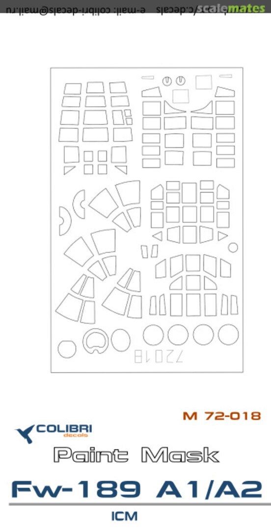 Boxart Fw-189 A1/A2 (ICM) M72018 Colibri Decals