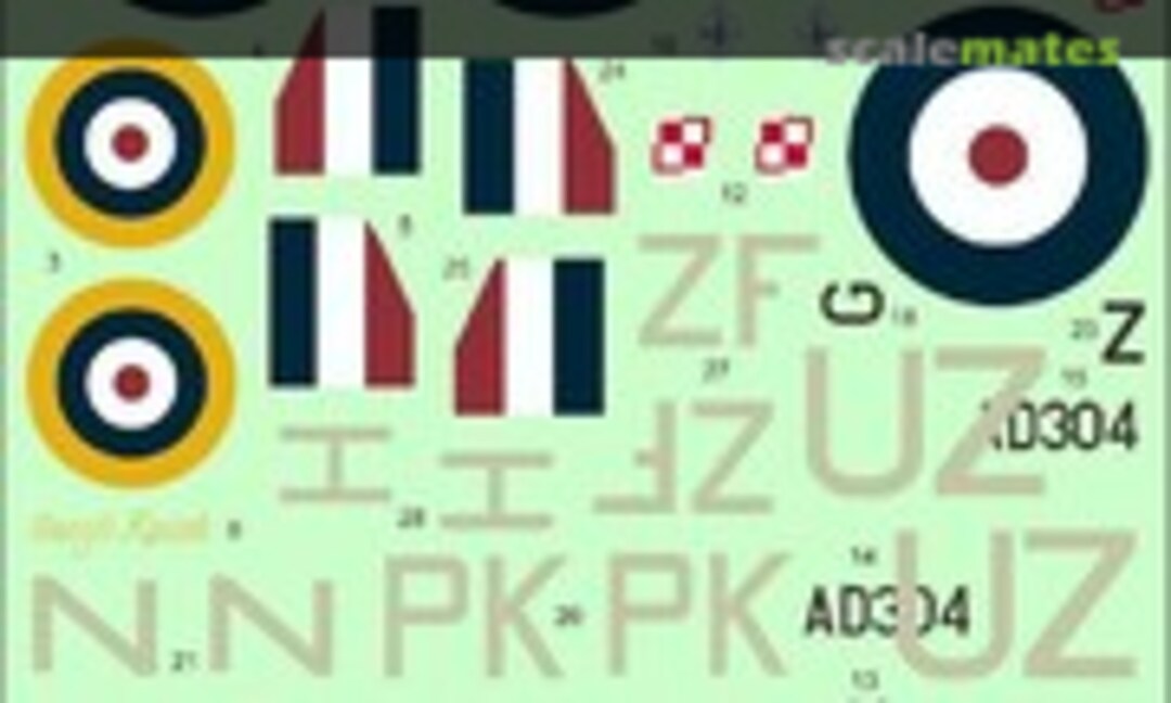 1:48 Supermarine Spitfire Mk V in Polish service part I (ModelMaker D48133) D48133