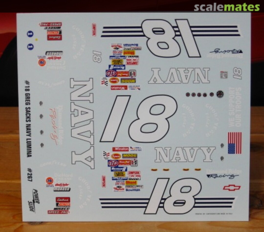 Boxart #18 Navy Lumina PS-267 Powerslide Decals