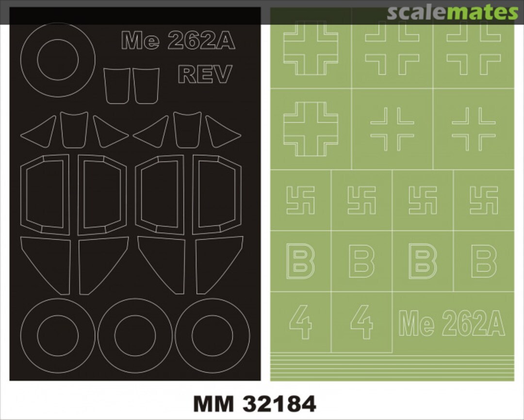 Boxart Me 262A REVELL 03875 MM32184 Montex Boxart Me 262A REVELL 03875 MM32184 Montex