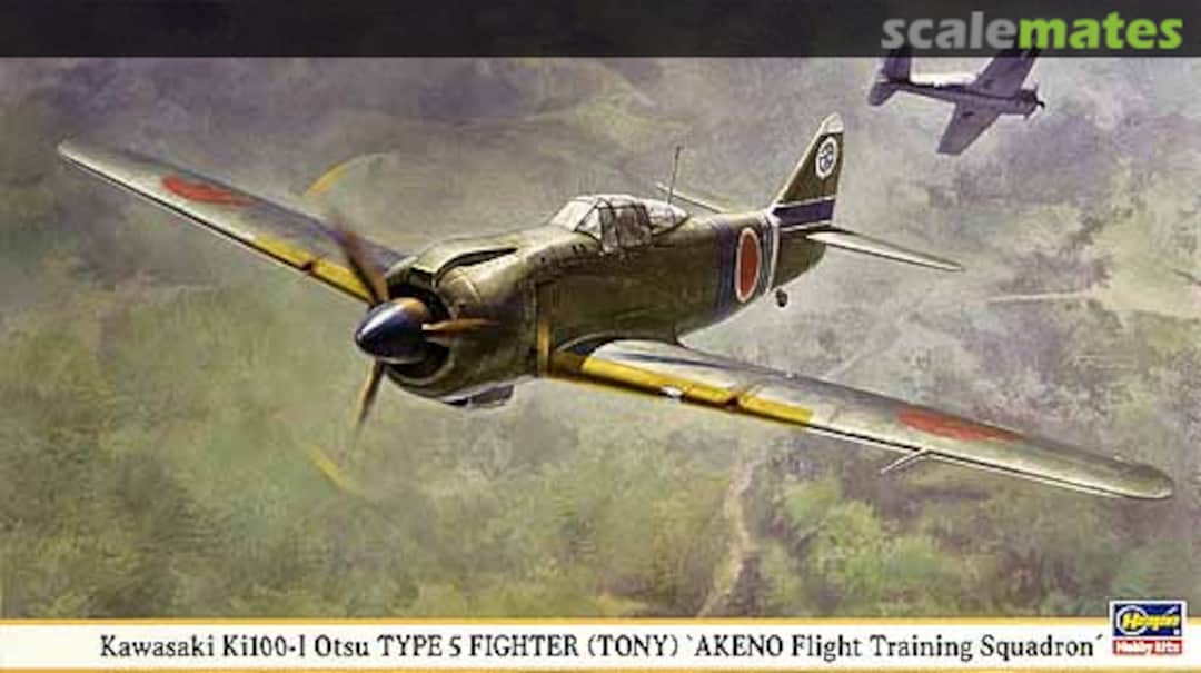 Boxart Kawasaki Ki100-I Otsu Type 5 Fighter (Tony) 'Akeno Flight Training Squadron' 09765 Hasegawa Boxart Kawasaki Ki100-I Otsu Type 5 Fighter (Tony) 'Akeno Flight Training Squadron' 09765 Hasegawa